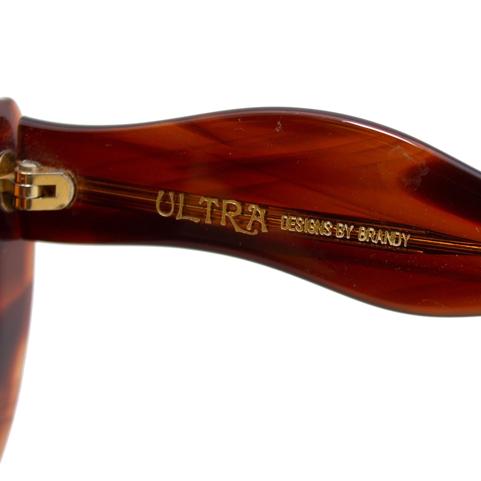 1960s Ultra Designs by Brandy Oversized Round Sunglasses In Good Condition In Toronto, Ontario