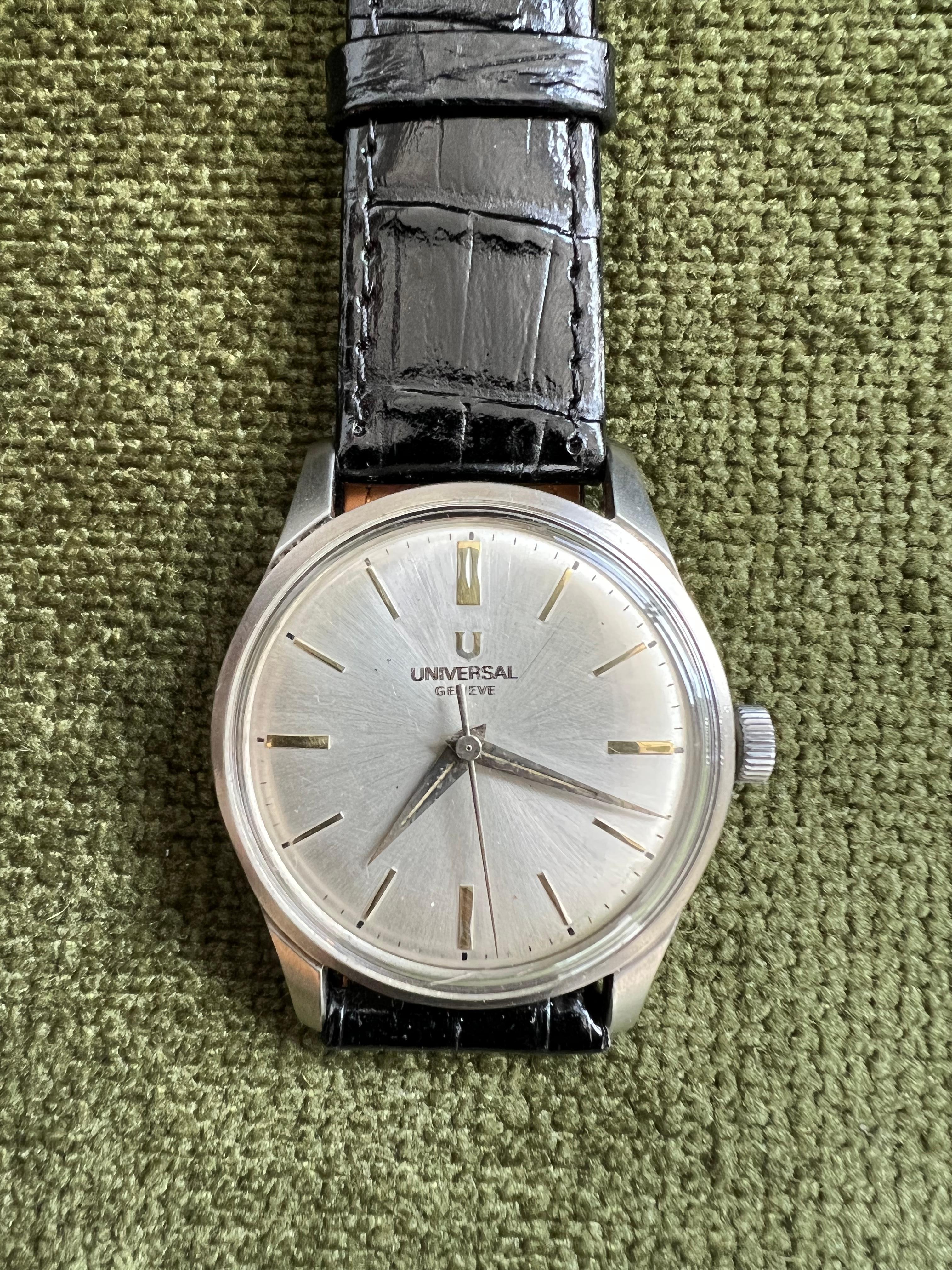 geneva white watch
