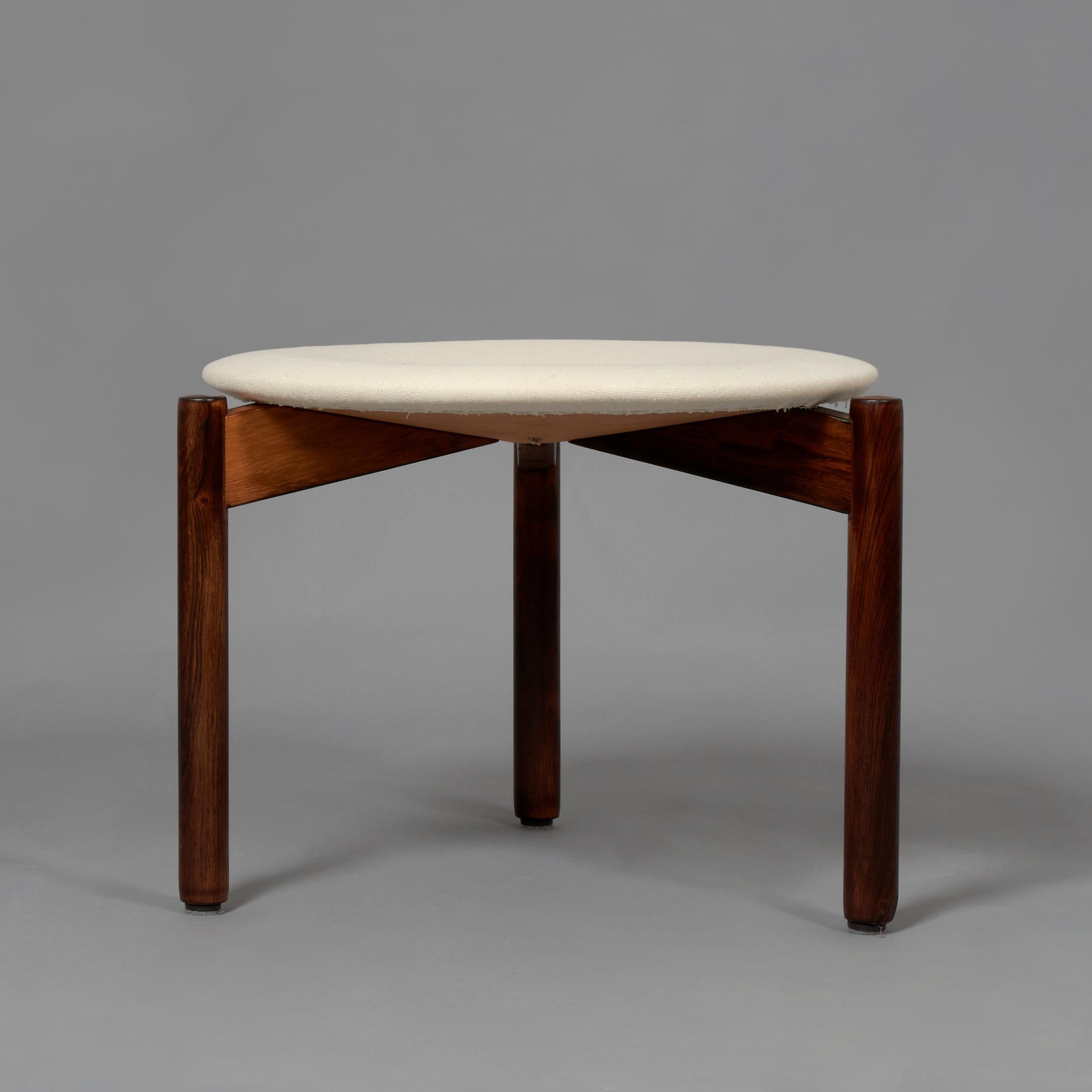 Mid-Century Modern 1960s Uno & Östen Kristiansson Stool for Luxus For Sale