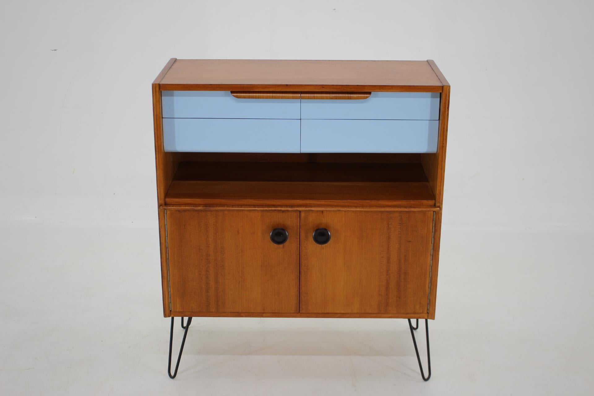 Mid-Century Modern 1960s Upcycled Cabinet, Czechoslovakia For Sale