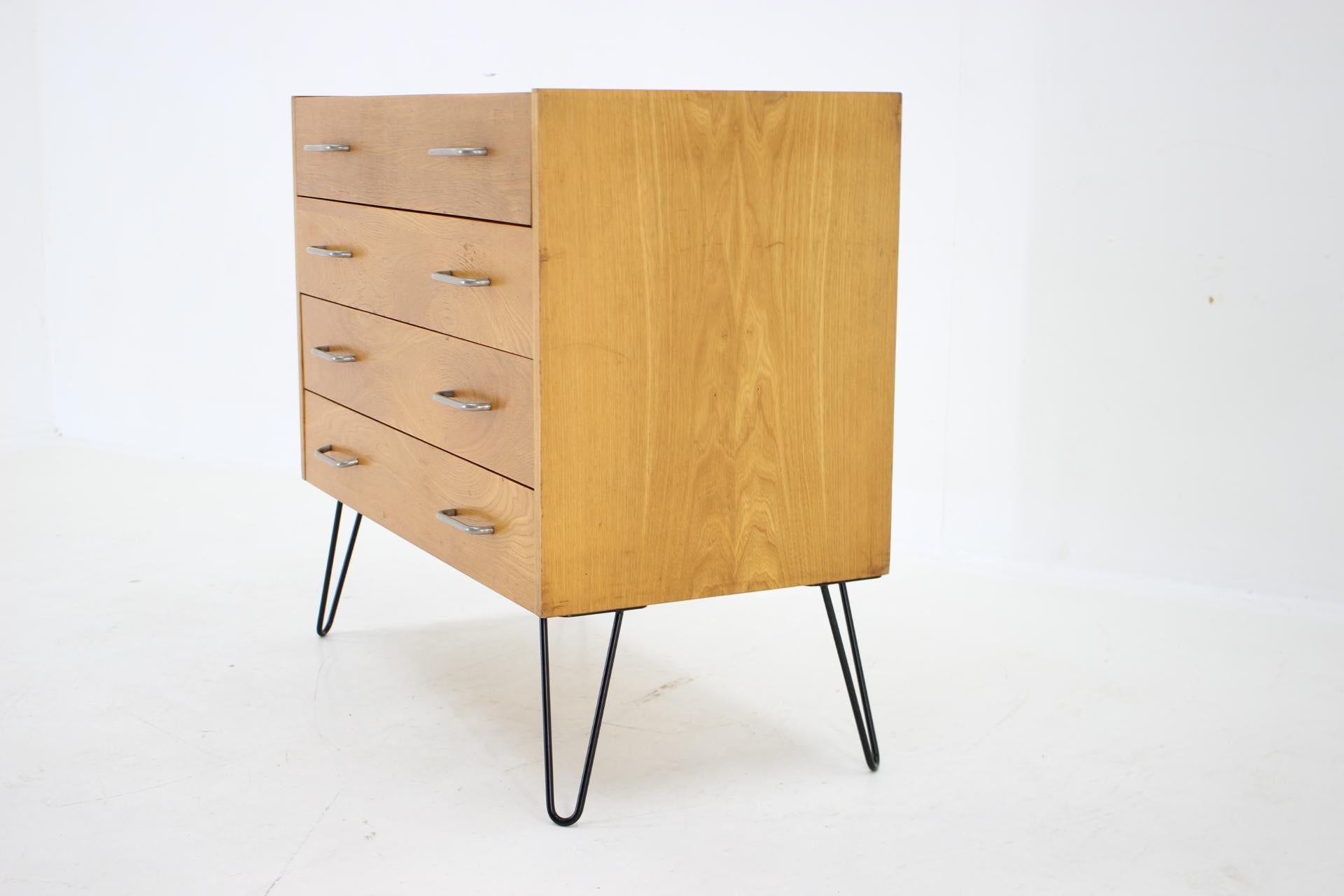 1960s Upcycled Chest of Drawers with Mirror, Czechoslovakia 1