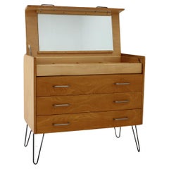 Retro 1960s Upcycled Chest of Drawers with Mirror, Czechoslovakia