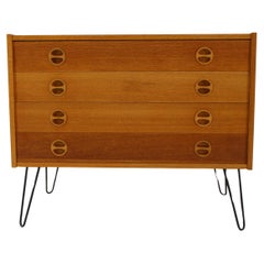 Vintage 1960s Upcycled Oak Chest of Drawers, Denmark 