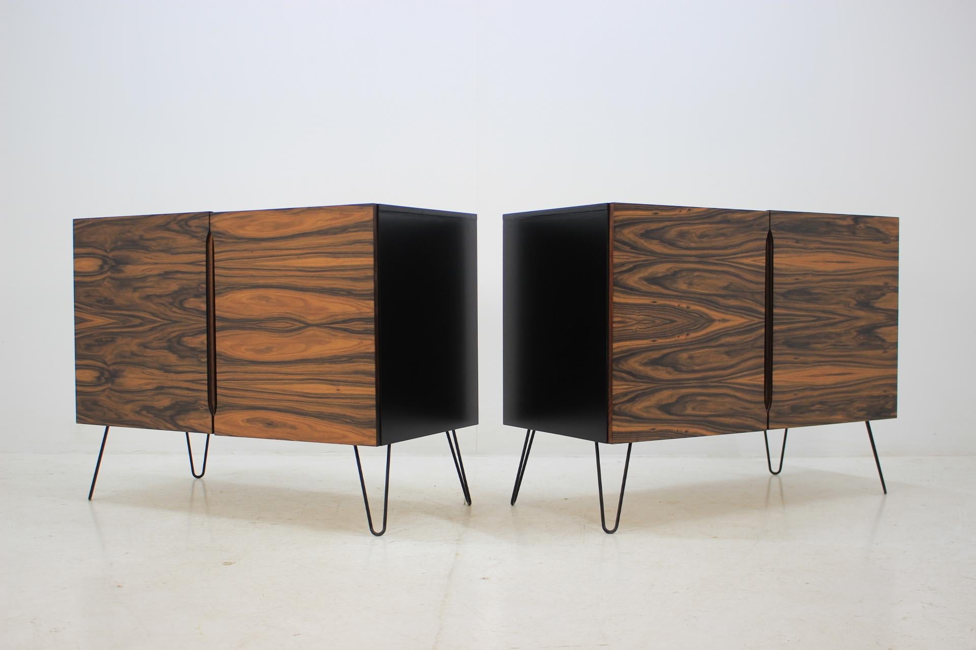 1960s Upcycled Palisander Sideboard, Set of 2 In Good Condition In Praha, CZ