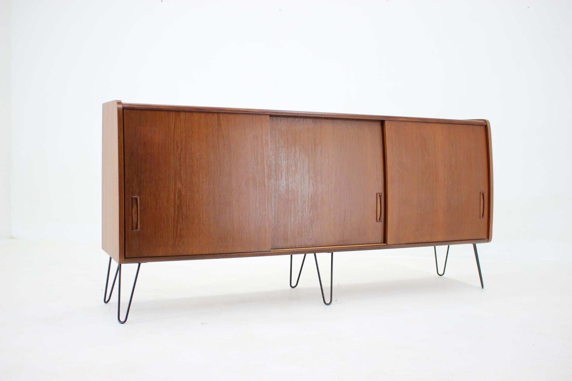 Mid-Century Modern 1960s Upcycled Teak Cabinet, Denmark For Sale