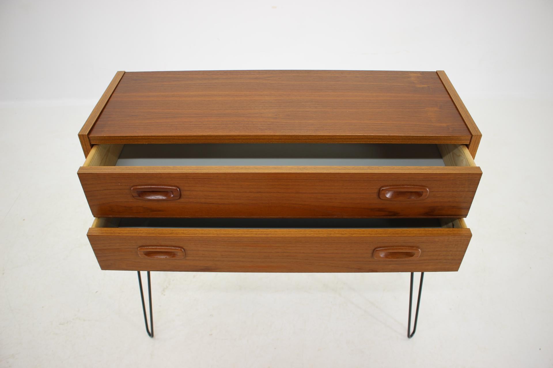 Danish 1960s Upcycled Teak Chest of Drawers, Denmark