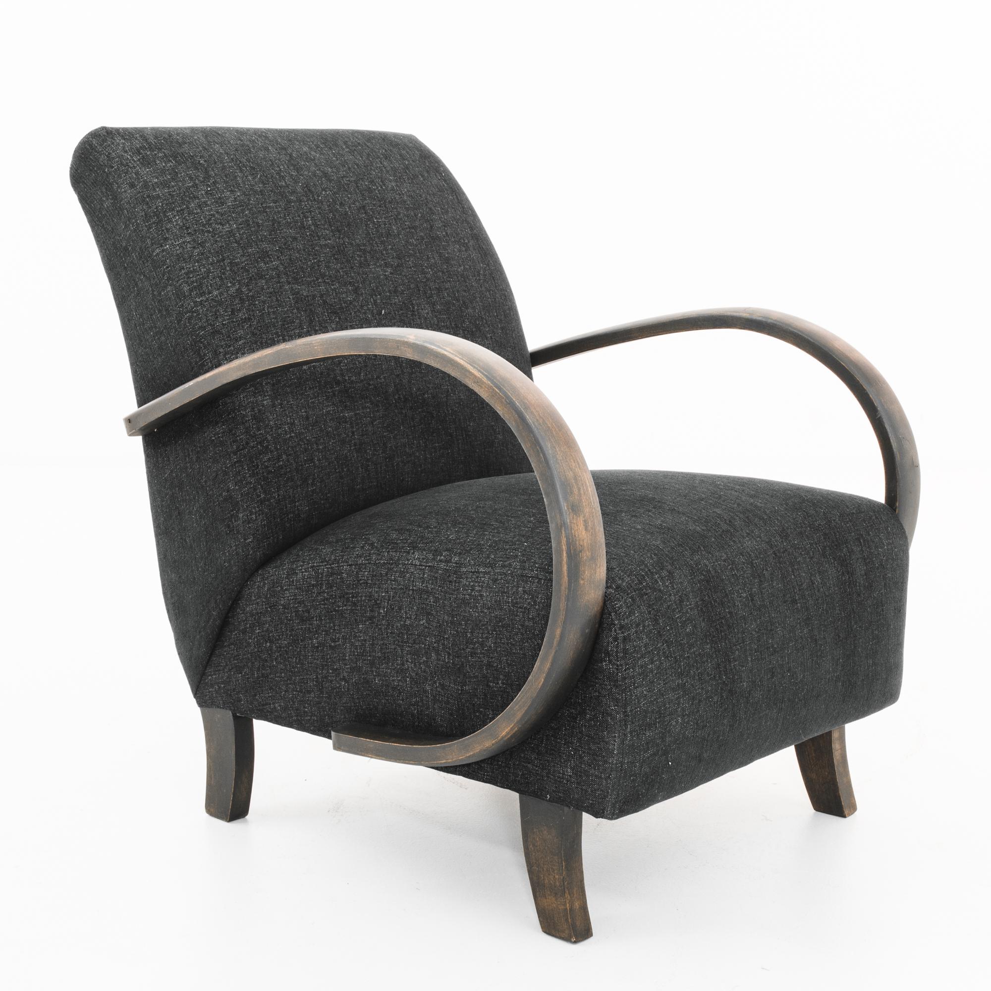 1960s Upholstered Armchair by Jindrich Halabala 3