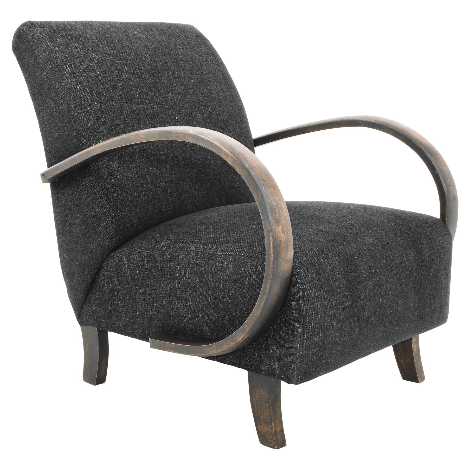 1960s Upholstered Armchair by Jindrich Halabala