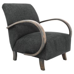 Vintage 1960s Upholstered Armchair by Jindrich Halabala