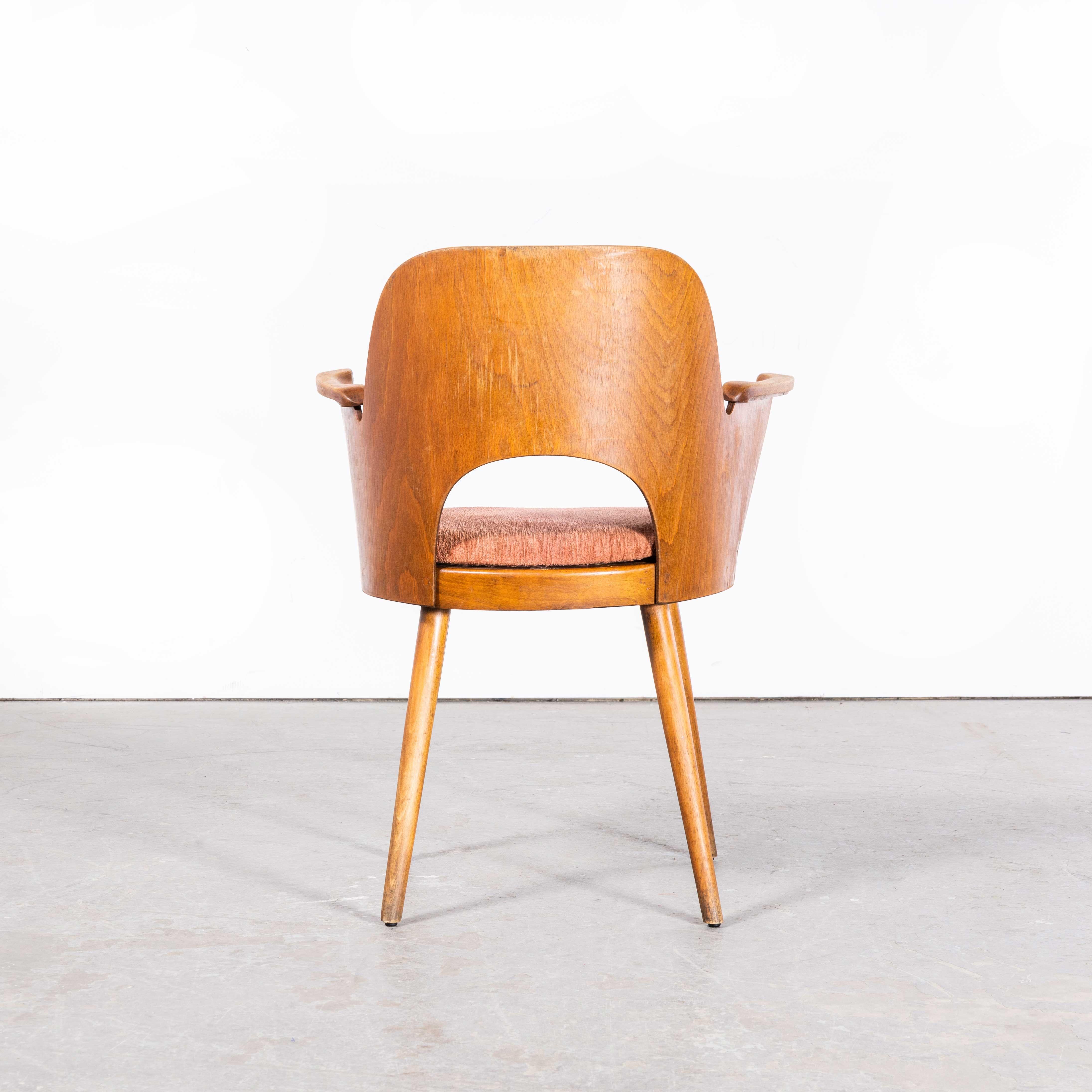 1960's Upholstered Side - Arm Chair - Oswald Haerdtl For Sale 1