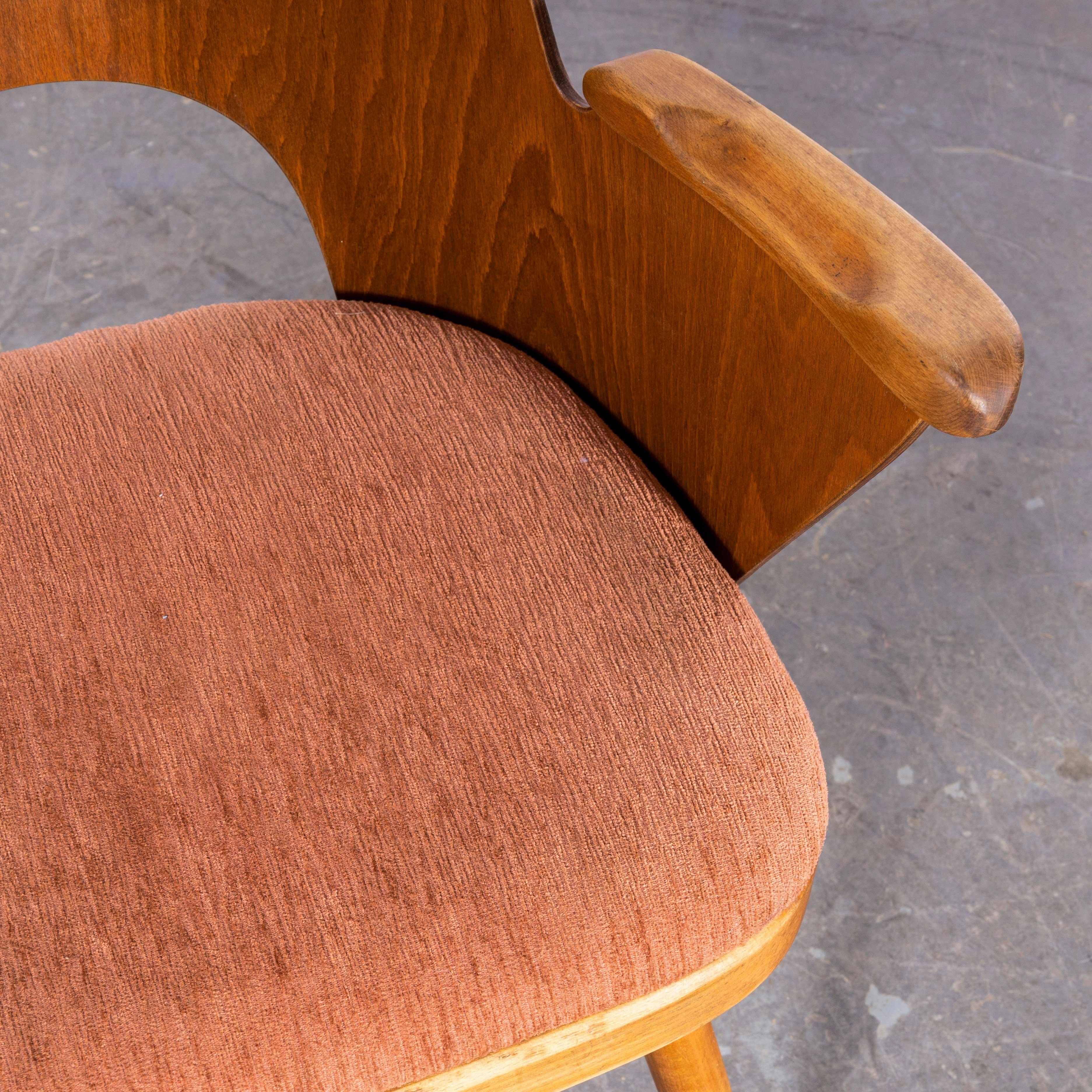 1960's Upholstered Side - Arm Chair - Oswald Haerdtl For Sale 4