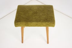 Tapizado de los años 60  Taburete Uluv, Checoslovaquia