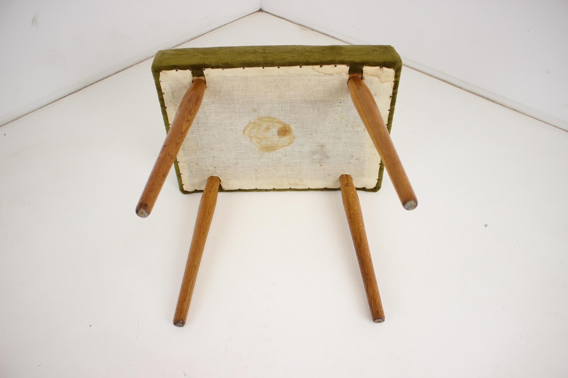 Mid-20th Century 1960s Upholstered  Stool Uluv, Czechoslovakia For Sale