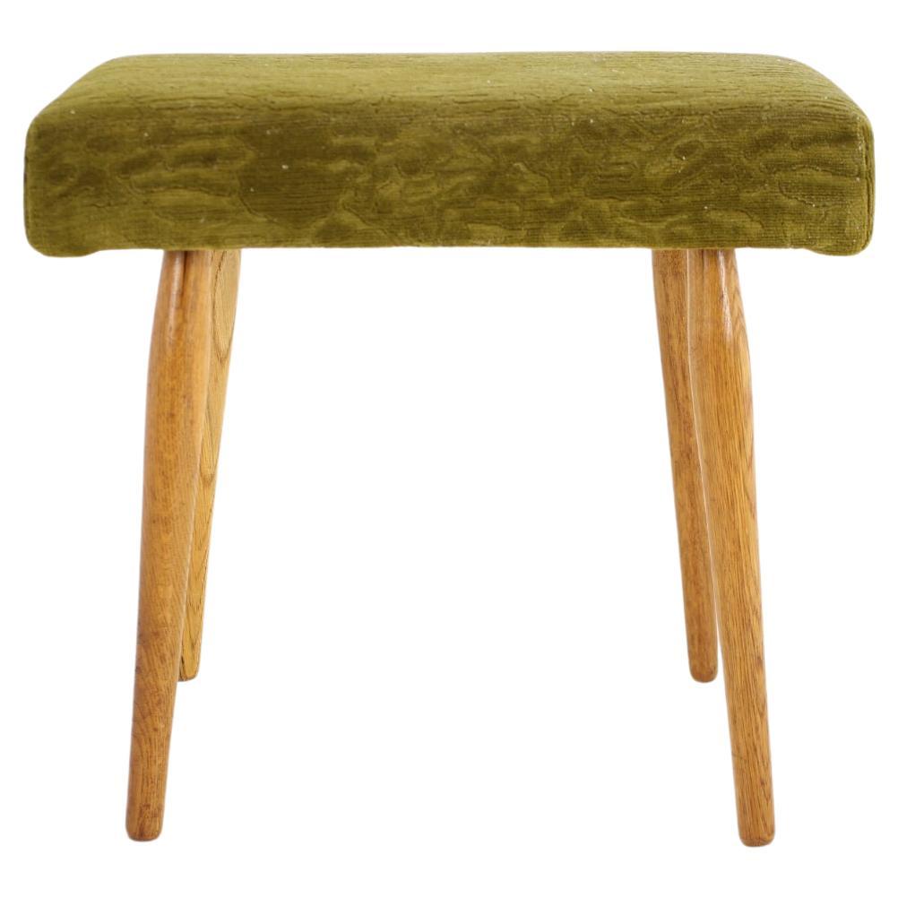 1960s Upholstered  Stool Uluv, Czechoslovakia