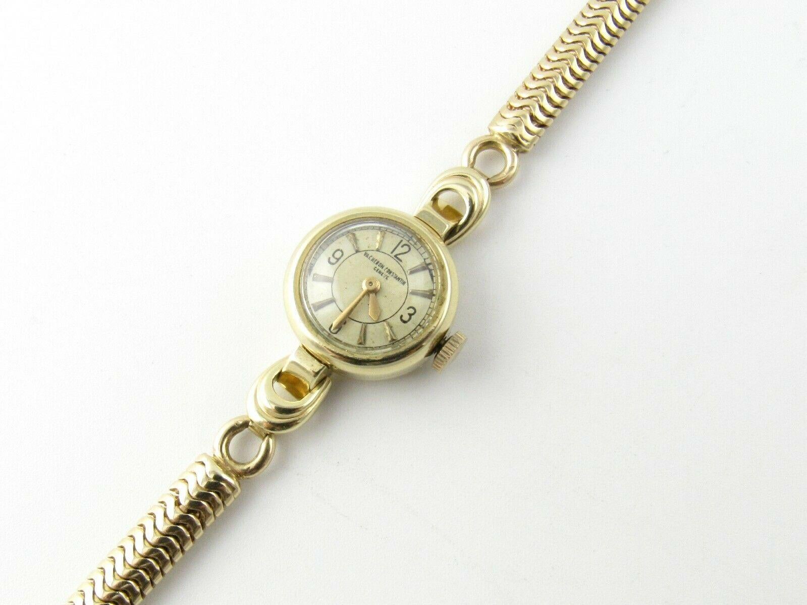 Women's 1960s Vacheron Constantin 14 Karat Yellow Gold Ladies Hand Winding Watch