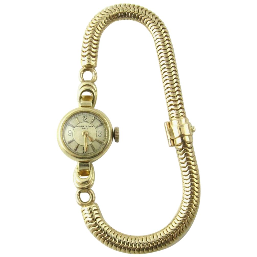 1960s Vacheron Constantin 14 Karat Yellow Gold Ladies Hand Winding Watch