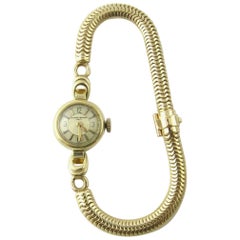 Vintage 1960s Vacheron Constantin 14 Karat Yellow Gold Ladies Hand Winding Watch