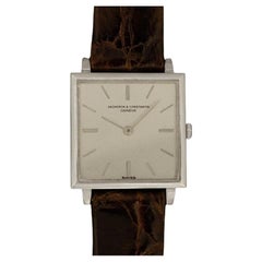 1960's VACHERON & CONSTANTIN "Extra-Flat" Vintage Mens 18K White Gold
