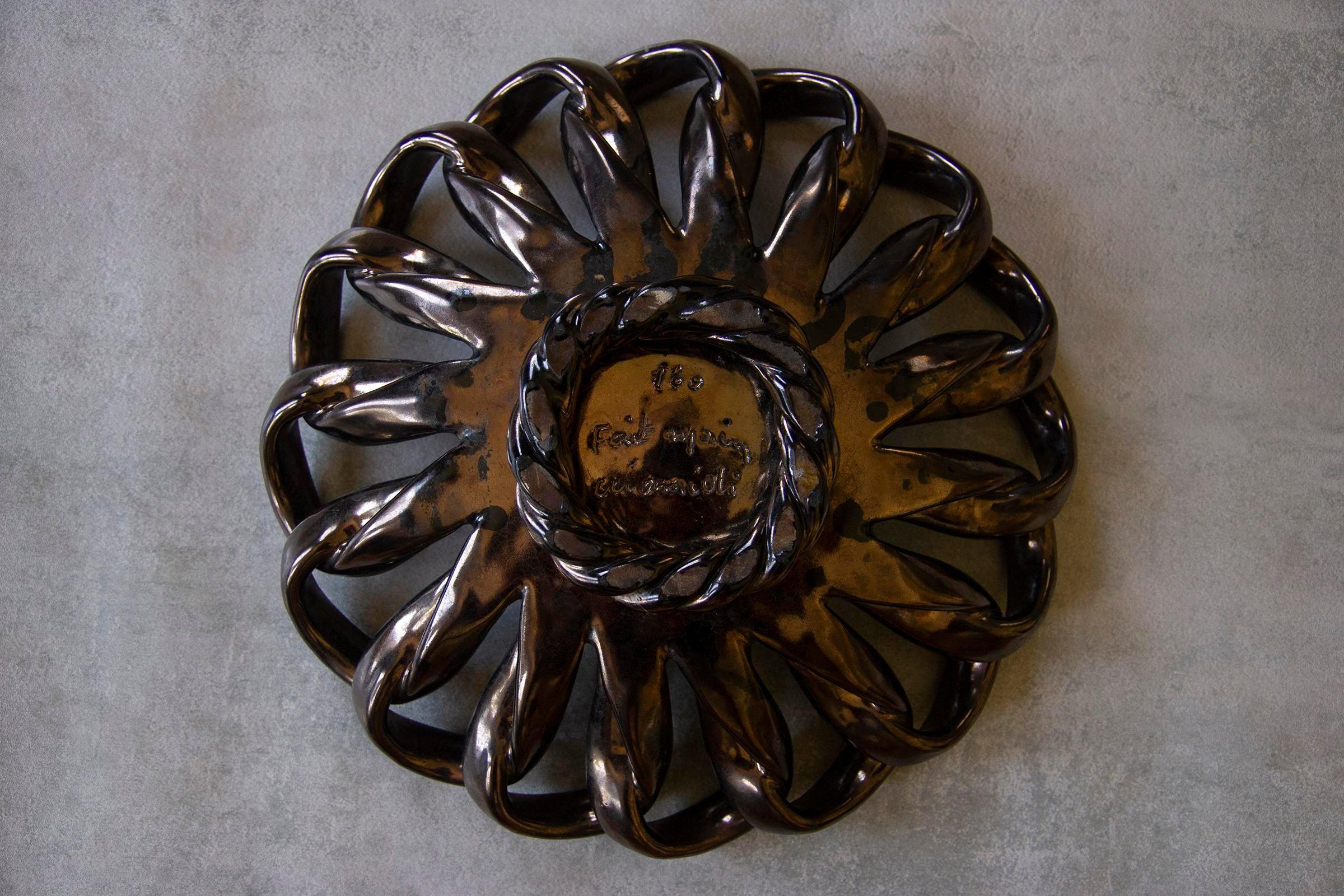 French 1960s Vallauris Bowl Designed by Jerome Massier, France For Sale