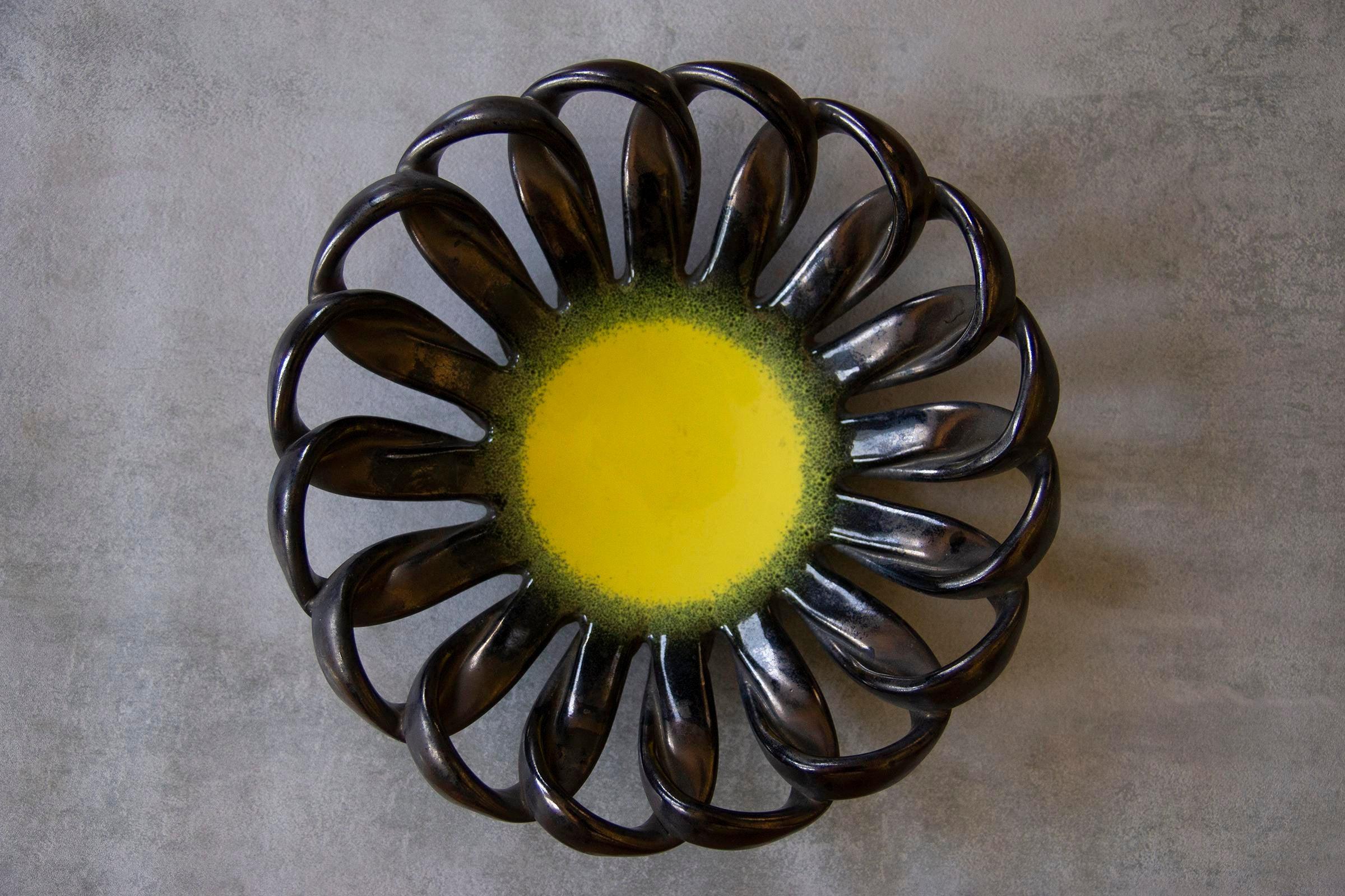 20th Century 1960s Vallauris Bowl Designed by Jerome Massier, France For Sale