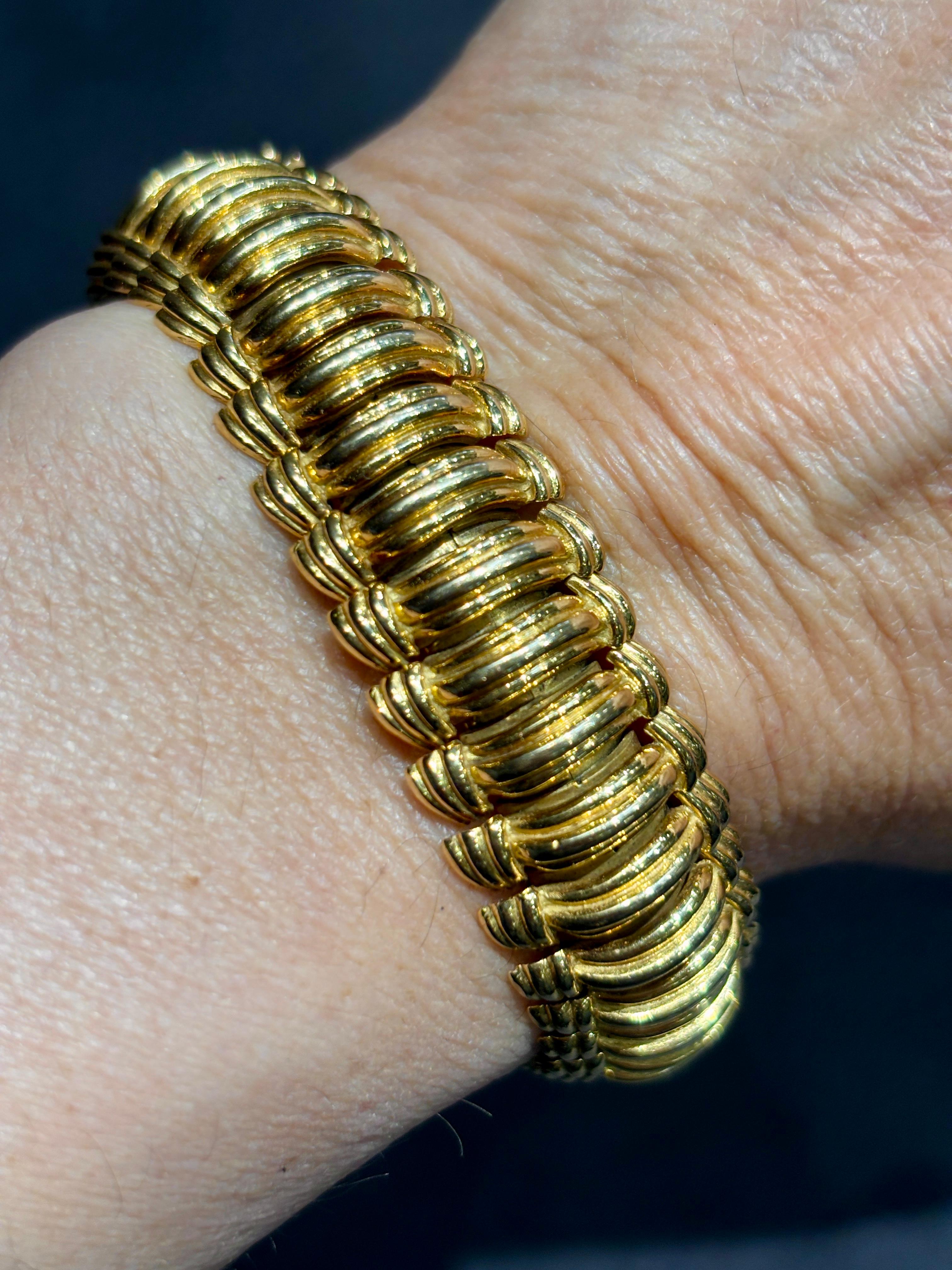 1960er Jahre Van Cleef & Arpels 18k Gold Armband (Zeitgenössisch) im Angebot