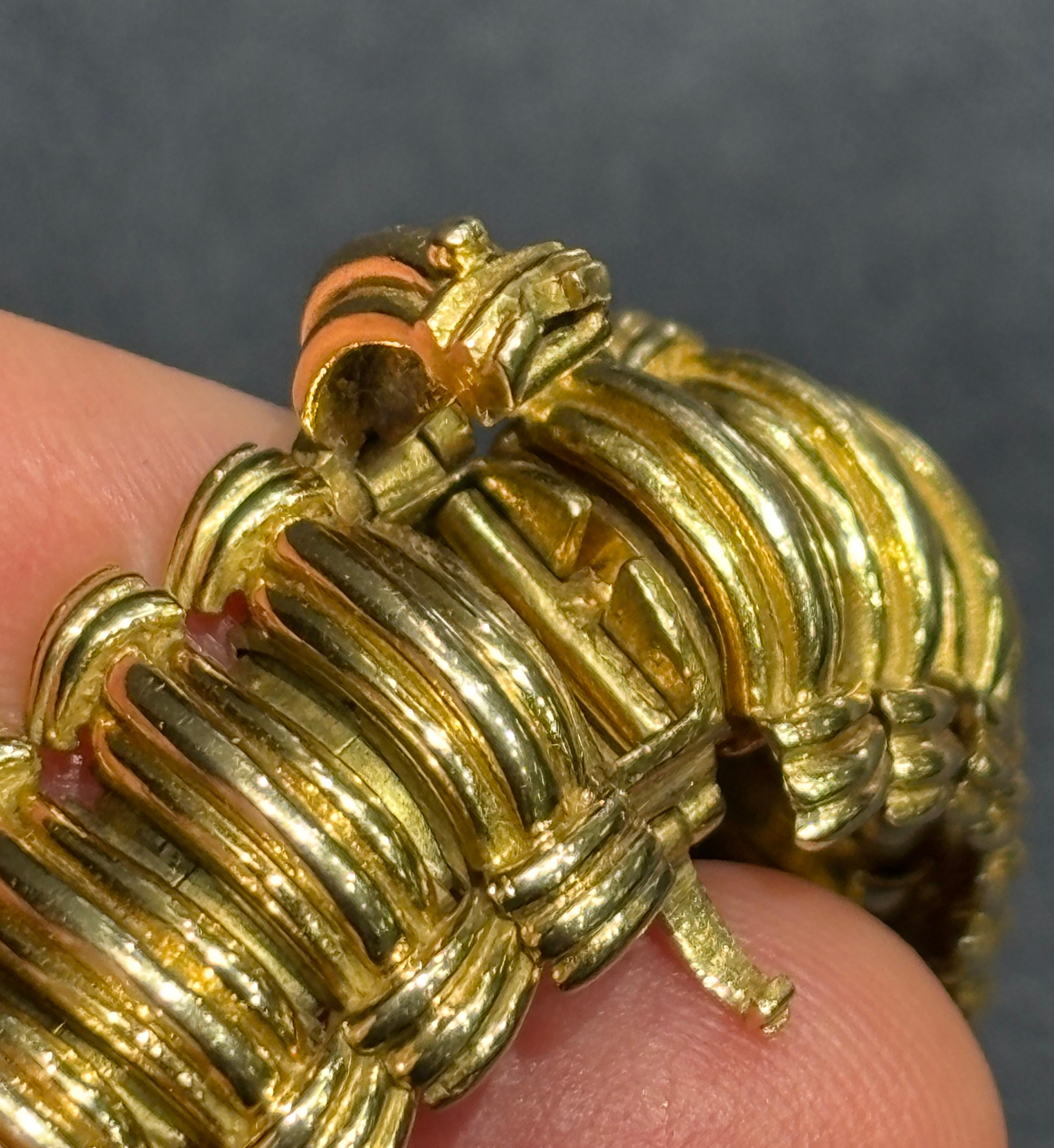 1960er Jahre Van Cleef & Arpels 18k Gold Armband im Angebot 1
