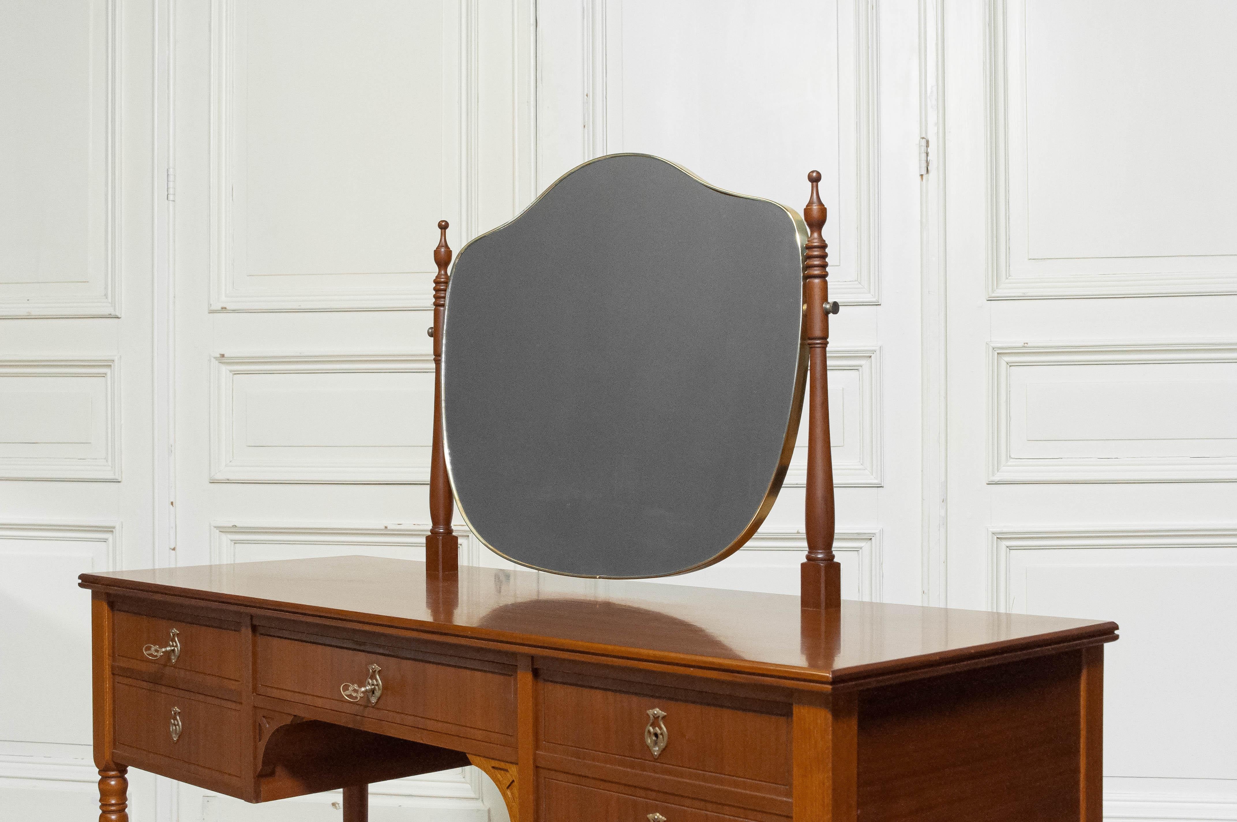 1960s Vanity / Dressing Table in Biedermeier Style In Good Condition For Sale In Silvolde, Gelderland