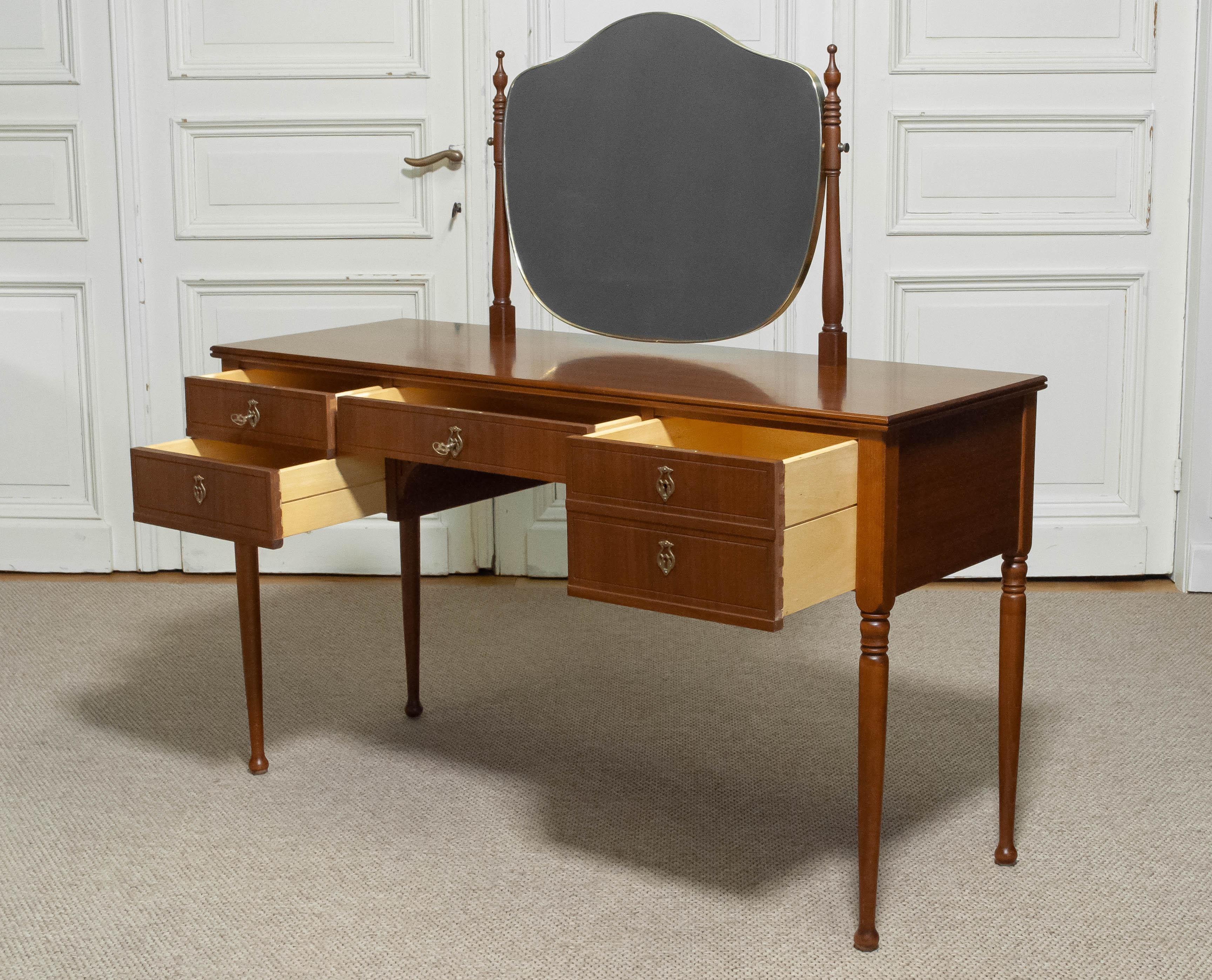 Mid-20th Century 1960s Vanity / Dressing Table in Biedermeier Style For Sale