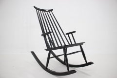 1960s Varjosen Puunjalostus Beech Rocking Chair, Finland