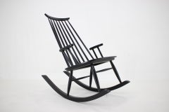 Fauteuil à bascule en hêtre Varjosen Puunjalostus, Finlande, années 1960