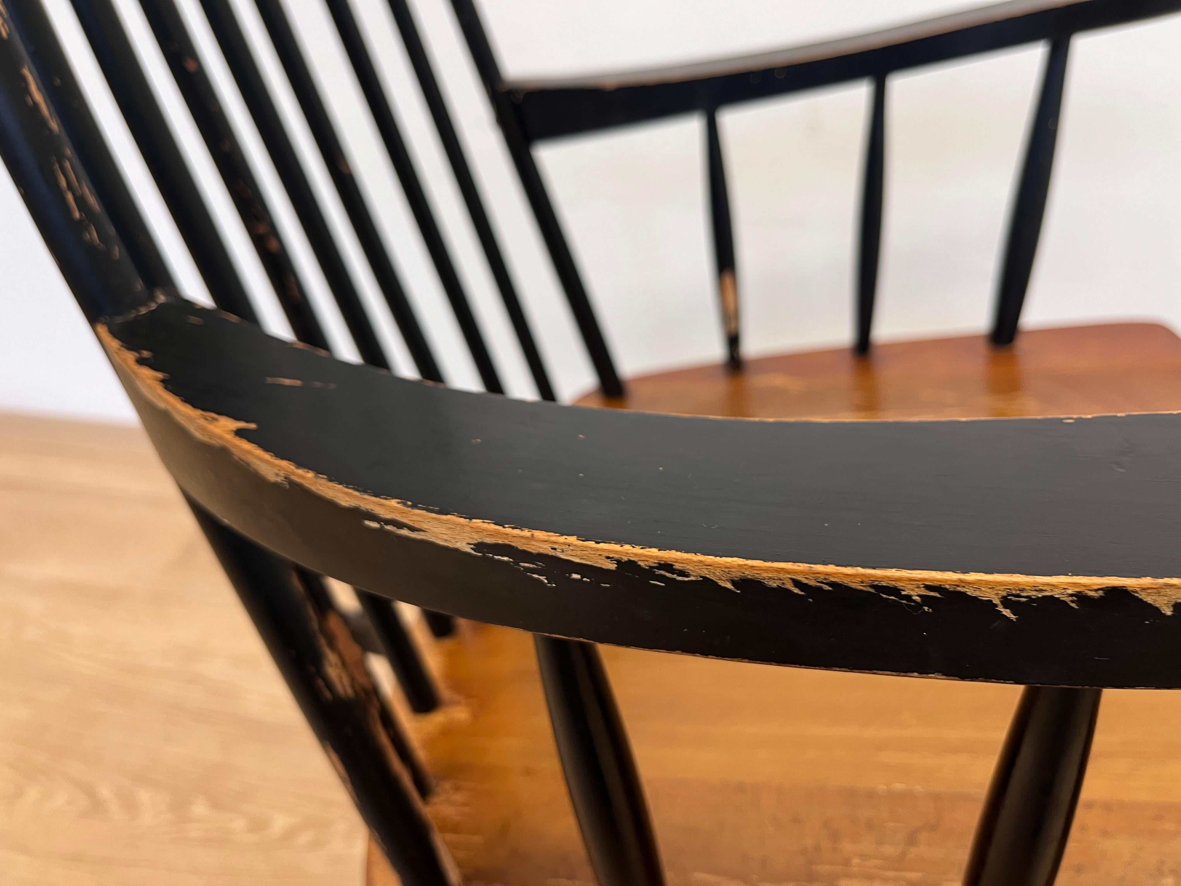 Scandinavian Modern 1960s Varjosen Puunjalostus Beech Rocking Chair, Finland For Sale