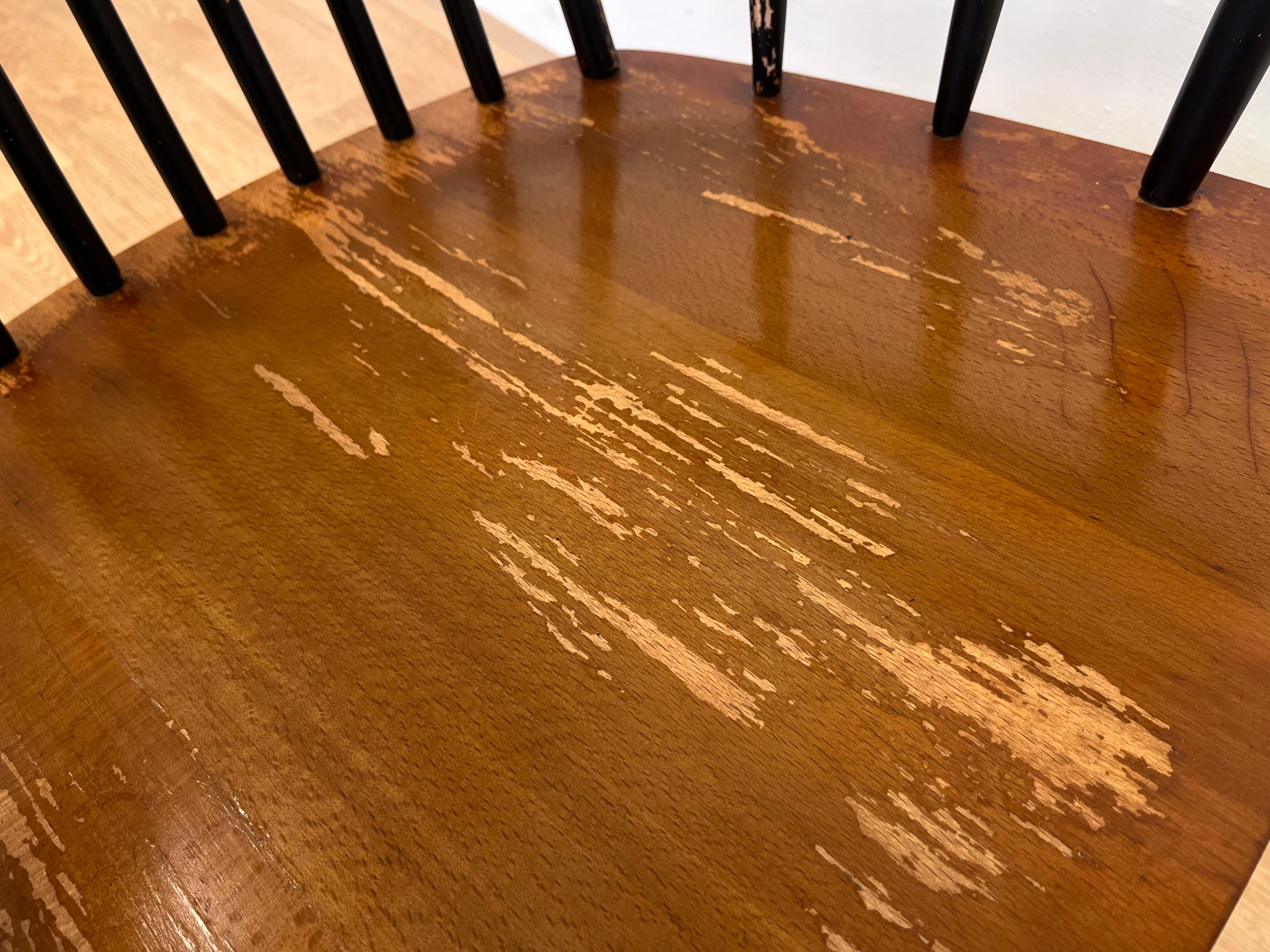 Finnish 1960s Varjosen Puunjalostus Beech Rocking Chair, Finland For Sale