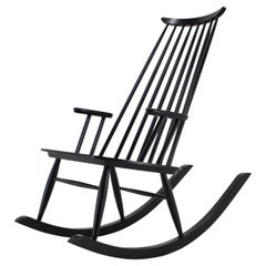 1960s Varjosen Puunjalostus Beech Rocking Chair, Finland