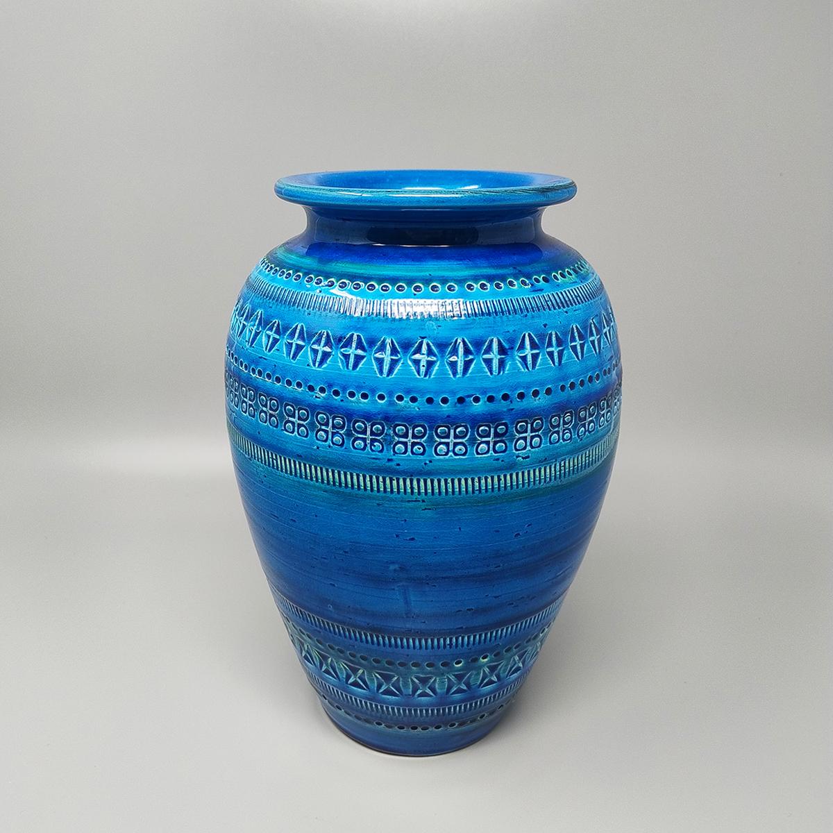 1960 Stupendo vaso di Aldo Londi per Bitossi, parte della collezione 