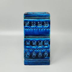 1960s Vase by Aldo Londi for Bitossi Blue Rimini Collection