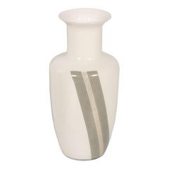 1960s Vase, Tapio Wirkkala for Venini Attributable, Lattimo Murano Glass