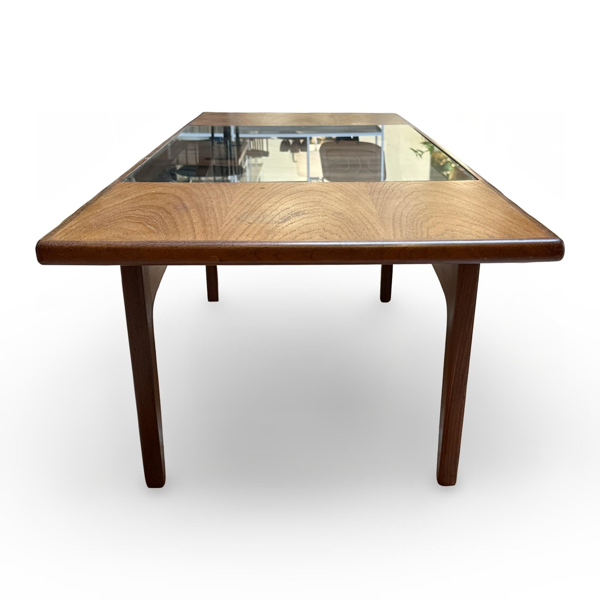 1960s VB Wilkins for G-Plan Mid-Century Teak and Glass Coffee Table 2