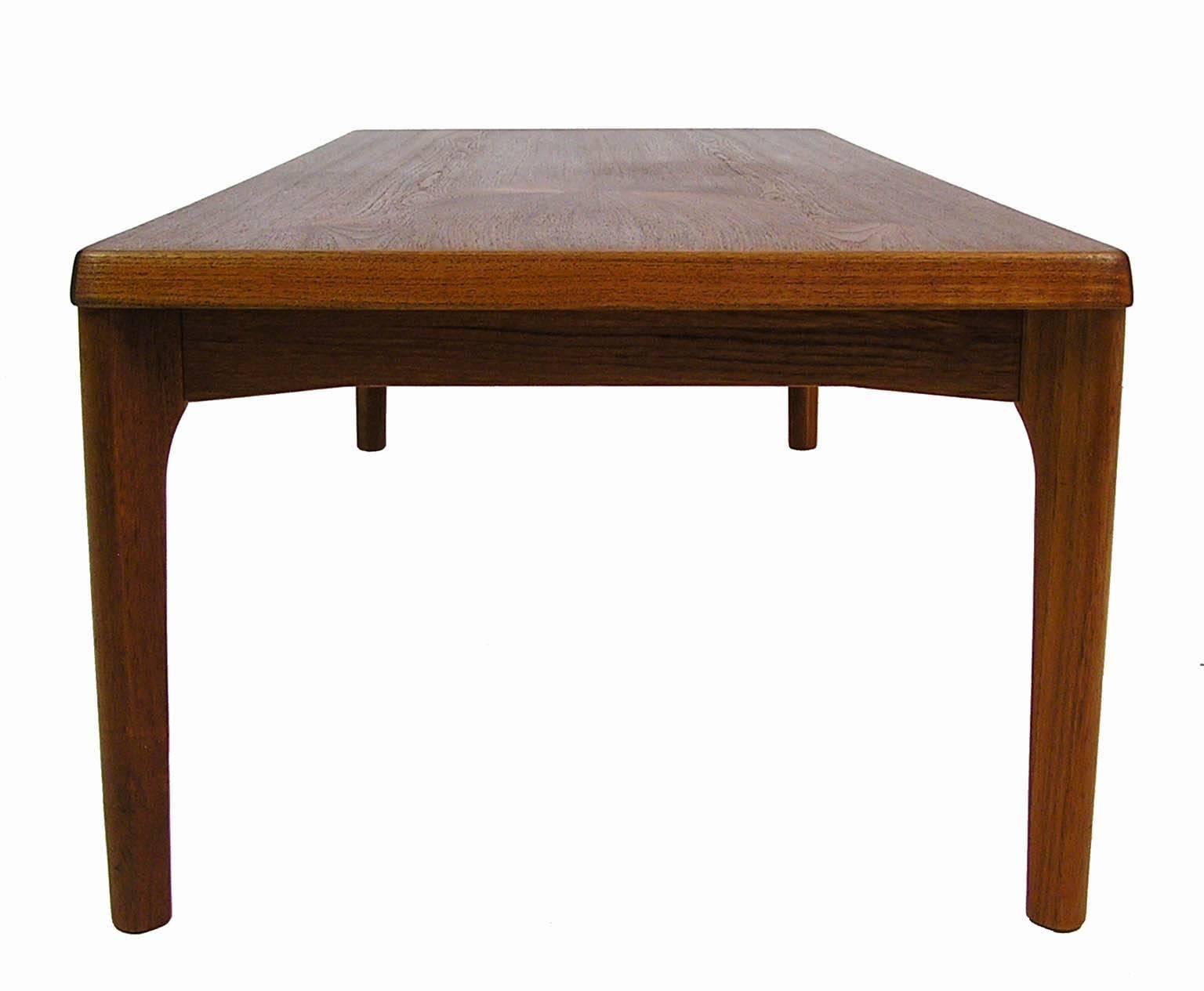 Scandinavian Modern 1960s Vejle Stole Teak Coffee Table by Henning Kjaernulf, Denmark