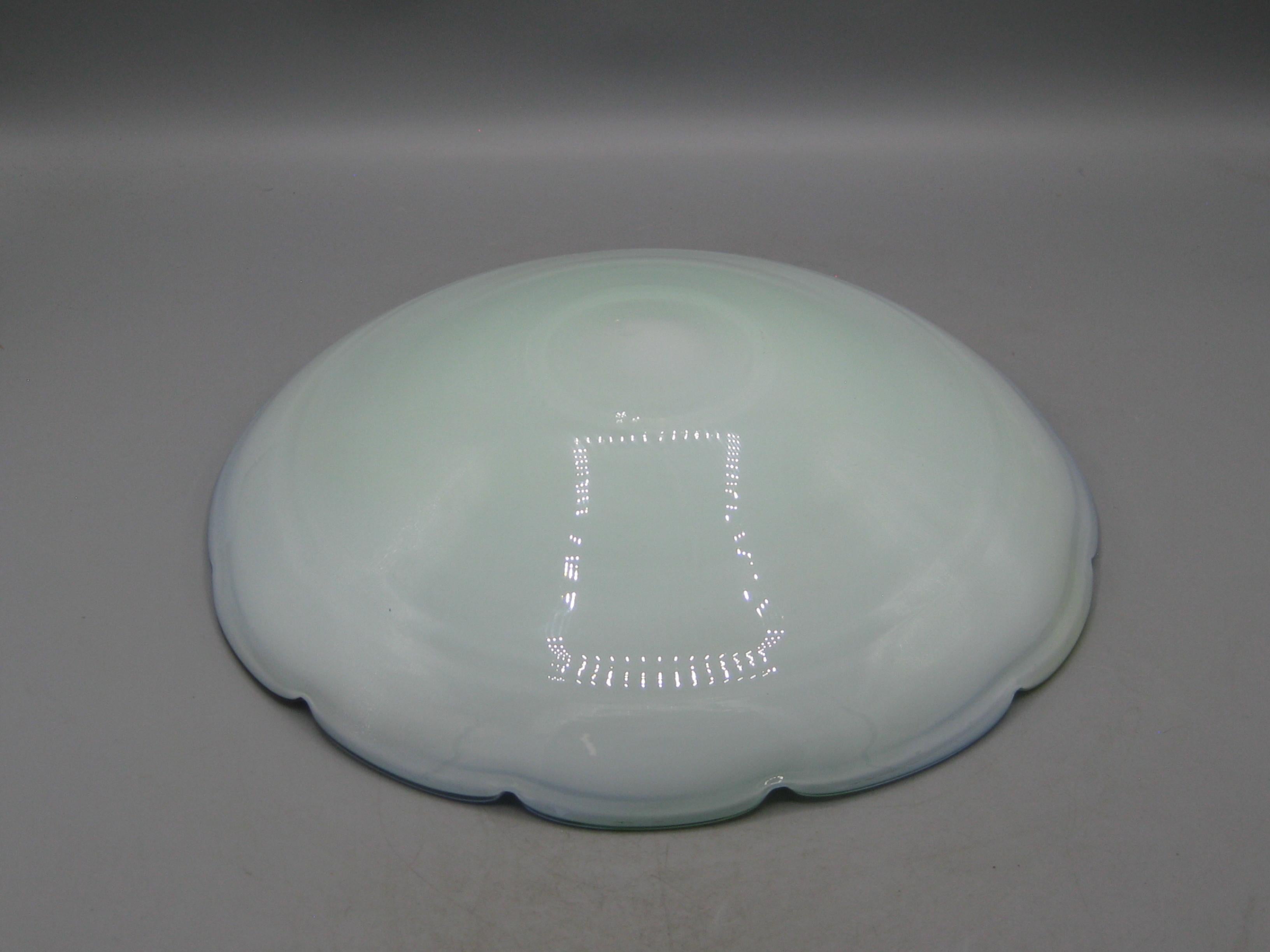 1960's Venetian Fratelli Toso Murano Art Glass Pinwheel Design Bowl Dish Italy en venta 7