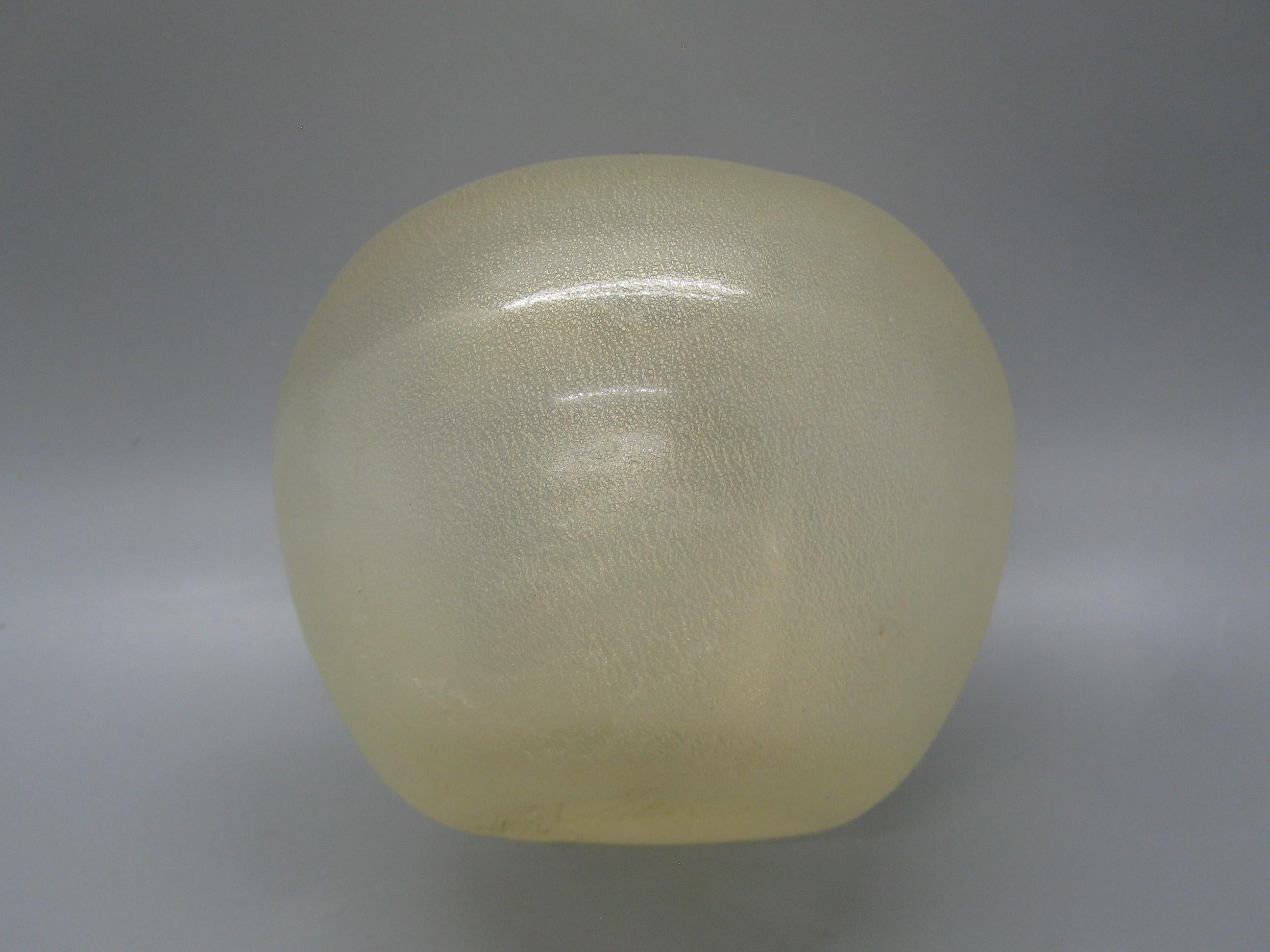 1960's Veneciano Italiano Murano Arte Vidrio Oro Escultura Figural Fruta Manzana en venta 8