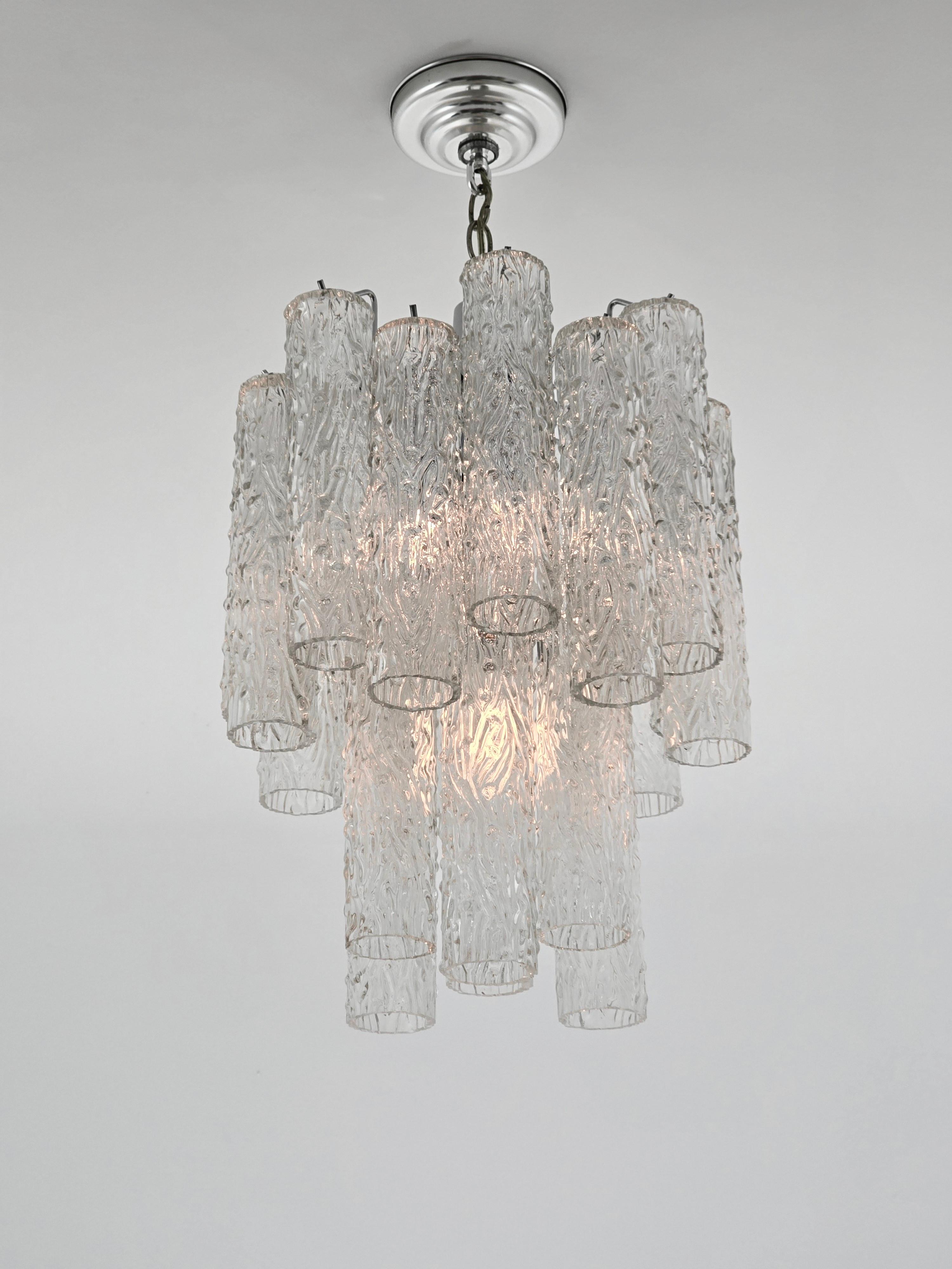 Mid-Century moderno 1960s  Ciondolo Tronchi di Venini di Toni Zuccheri in vendita