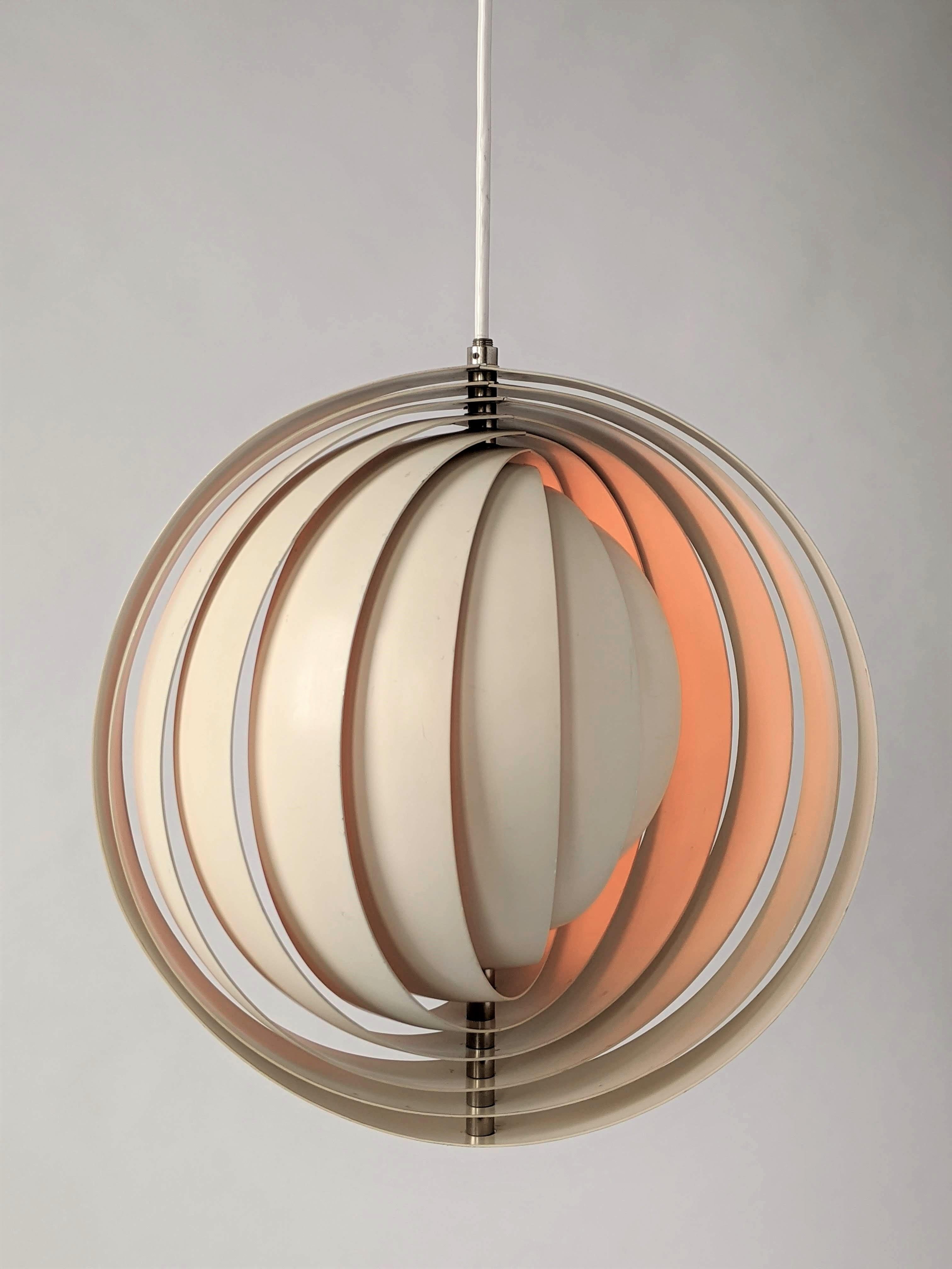 Mid-Century Modern 1960s Verner Panton 'Moon Lamp', Denmark