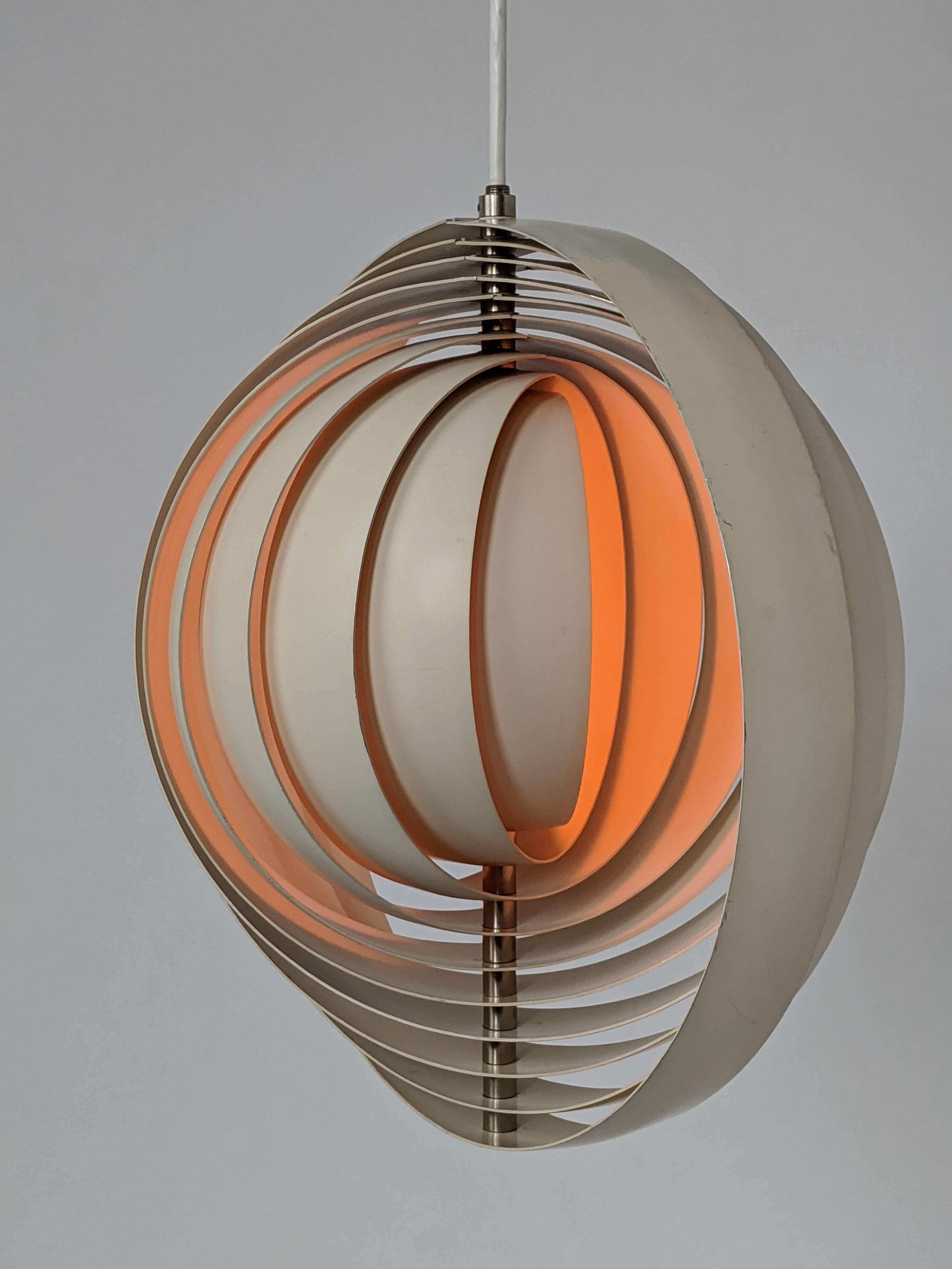 Mid-20th Century 1960s Verner Panton 'Moon Lamp', Denmark