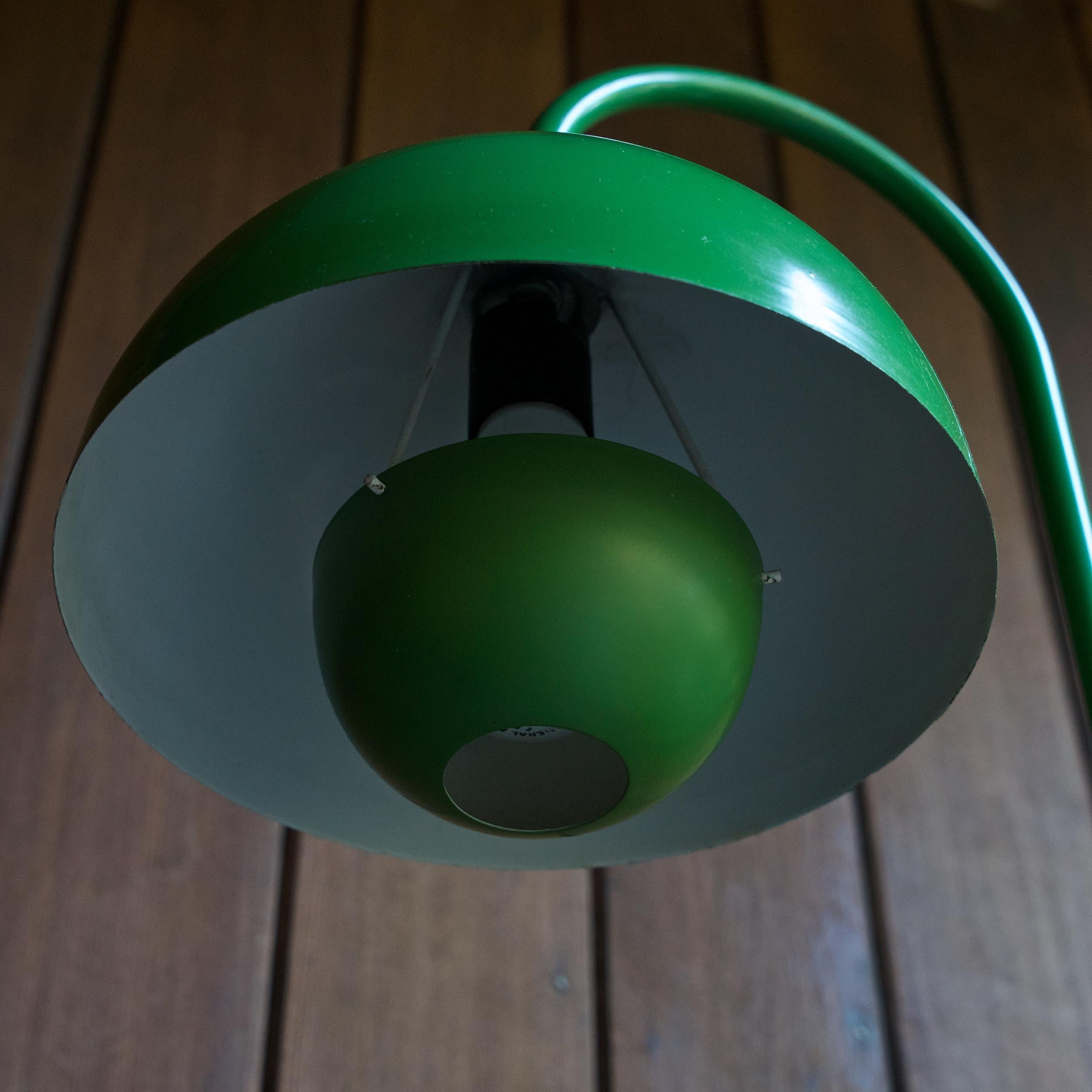 green floor lamp