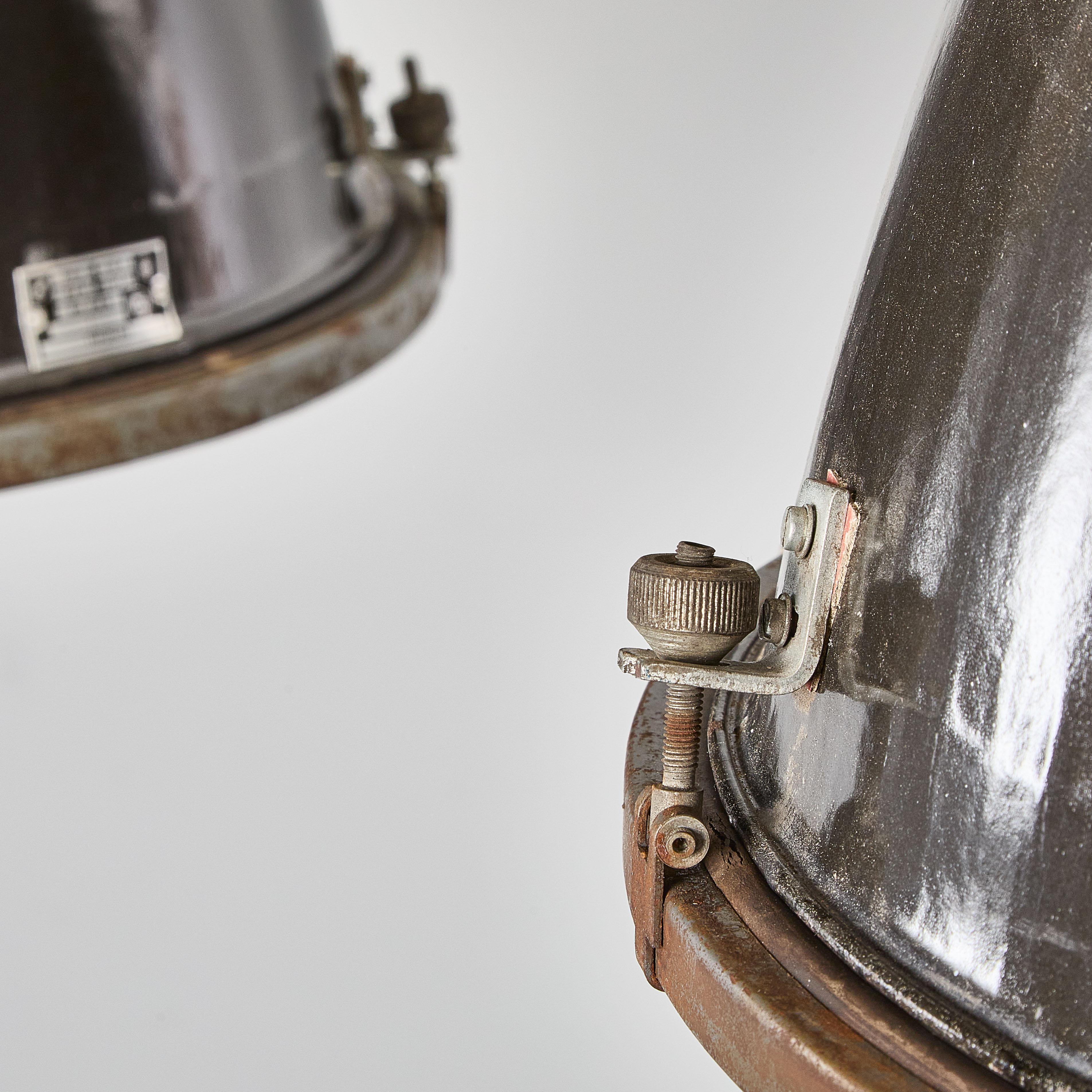 1960's Very Large Czech Factory Pendant Lamps - Large Quantity Available For Sale 1