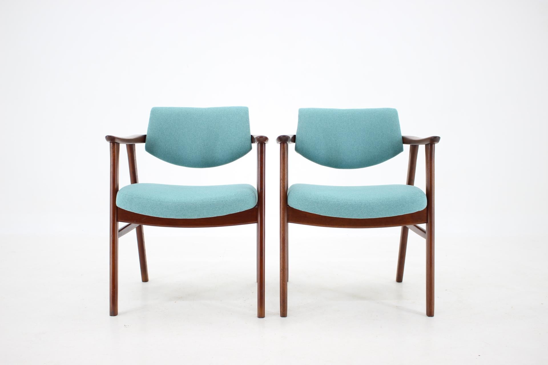 Danish 1960s Very Rare Erik Kierkegaard Teak Dining Chairs, Set of 8 For Sale
