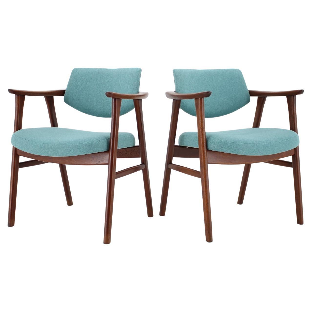 Sehr seltene Erik Kierkegaard Teakholz-Esszimmerstühle, 8er-Set, 1960er Jahre