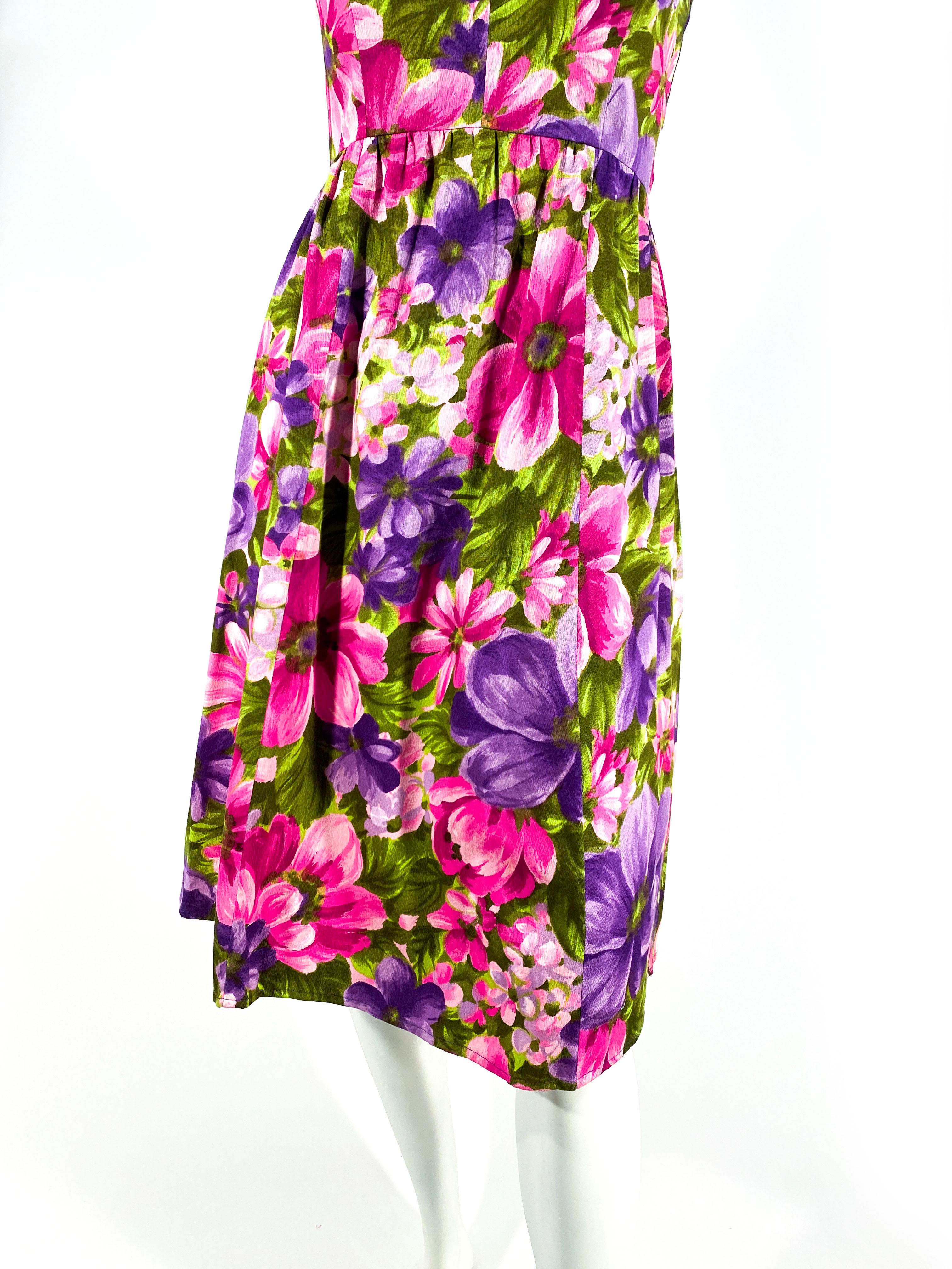 vibrant floral dress