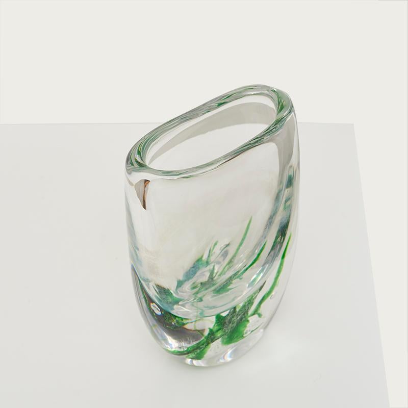 Mid-Century Modern Vase « Seaagrasss » de Vicke Lindstrand des années 1960 pour Kosta Boda en vente