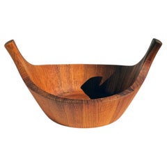 1960s Viking Bowl by Jens Quistgaard for Dansk in staved teak